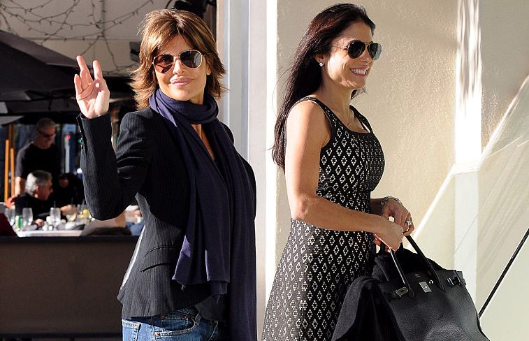 Real Housewives stars Bethenny Frankel and Kyle Richards look pie