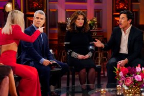 Ariana Madix, Andy Cohen, Lisa Vanderpump, and Tom Sandoval at the Season 10 Vanderpump Rules reunion