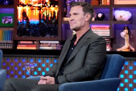Jeff Lewis on Watch What Happens Live wearing a dark grey suit