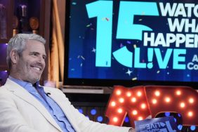 Andy Cohen celebrating WWHL's 15th anniversary.