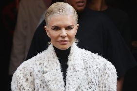 Lisa Rinna goes blonde for Paris Fashion Week.