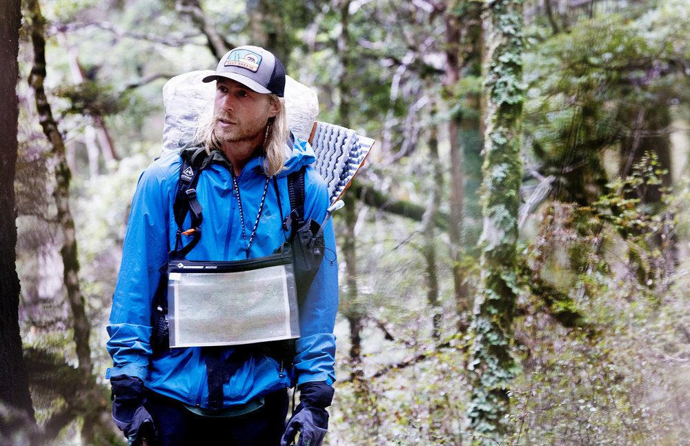 Creighton Baird standing in the forest on Race to Survive: New Zealand