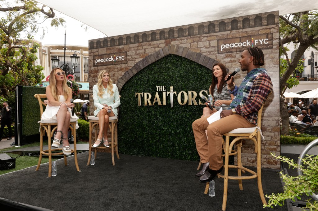 Kate Chastain, Trishelle Cannatella, Parvati Shallow, Scott Evans at The Grove in Los Angeles, for a Traitors pop-up event ahead of Season 3