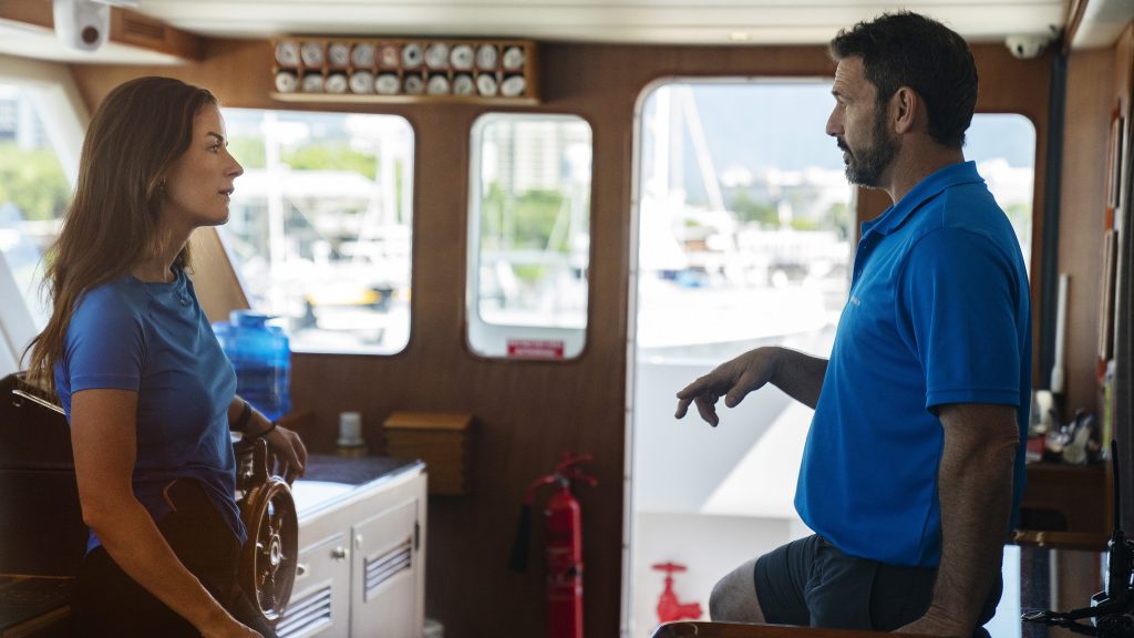 Aesha Scott and Captain Jason on the Emmy-nominated Below Deck Down Under.