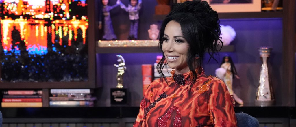 Rachel Fuda, RHONJ breakout star on WWHL.