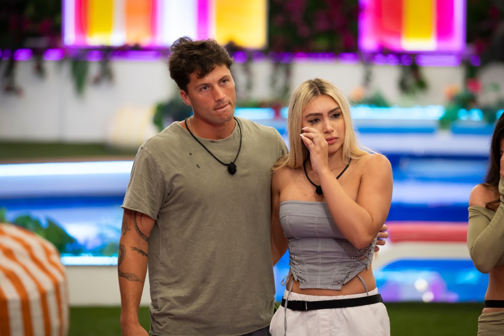 Love Island USA's Rob Rausch and Andrea Carmona.