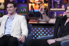Below Deck Med Season 9 stars Joe Bradley and Nathan Gallagher on WWHL with Andy Cohen