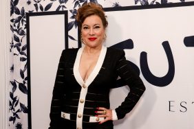 The gorgeous Jennifer Tilly at Sutton Stracke's fashion show.