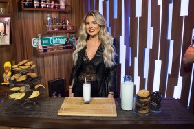 Brielle Biermann behind the bar on WWHL.