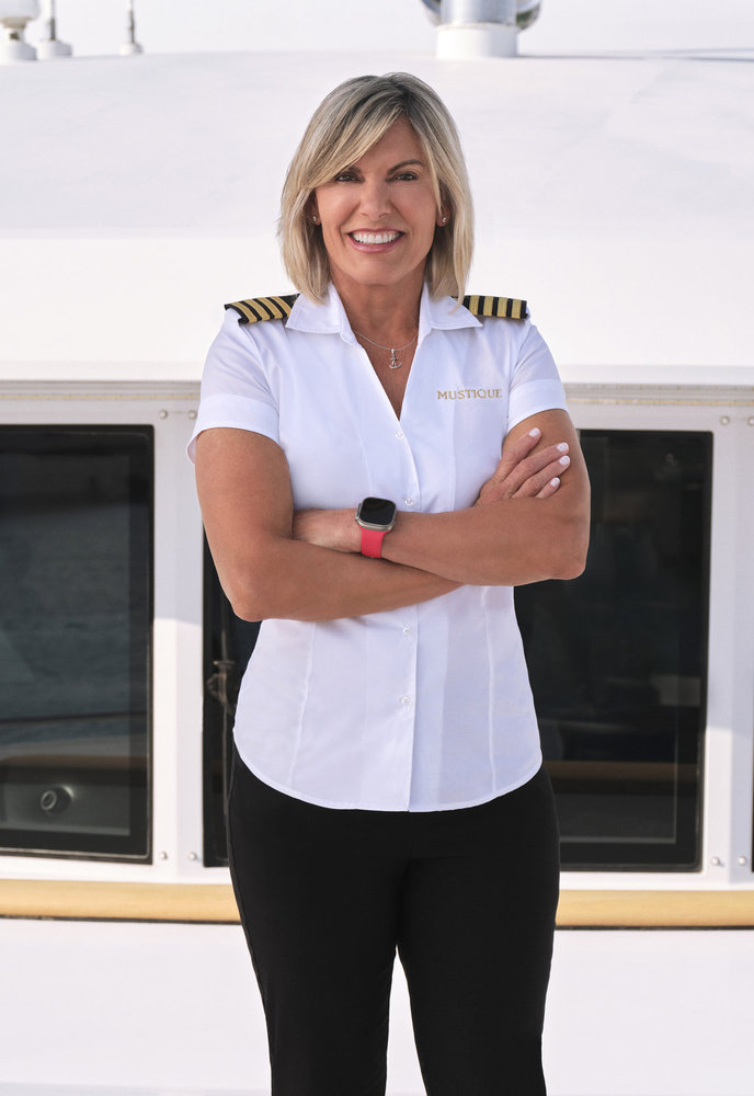 Captain Sandy Yawn aboard the Mustique on Below Deck Med. 