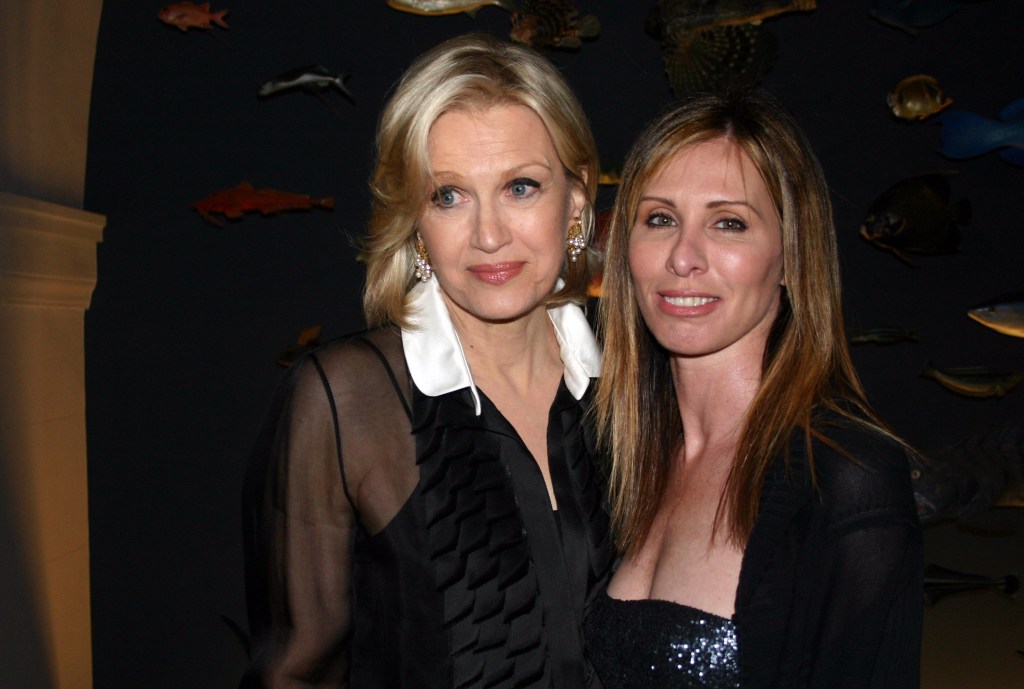 Diane Sawyer with RHONY alum Carole Radziwill.