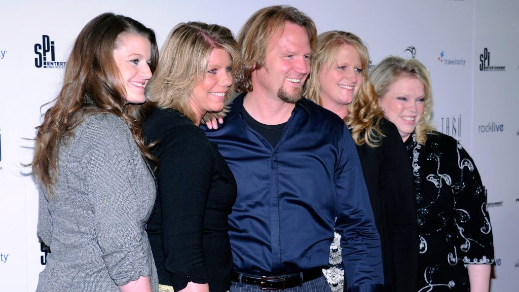 The cast of Sister Wives in happier times.