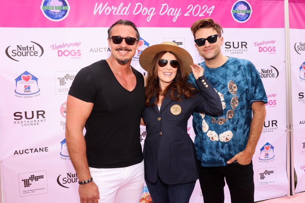 Peter Madrigal, Lisa Vanderpump, and Tom Schwartz from Vanderpump Rules.