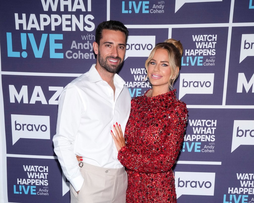 Sergio Carrallo and RHODubai star Caroline Stanbury at WWHL.