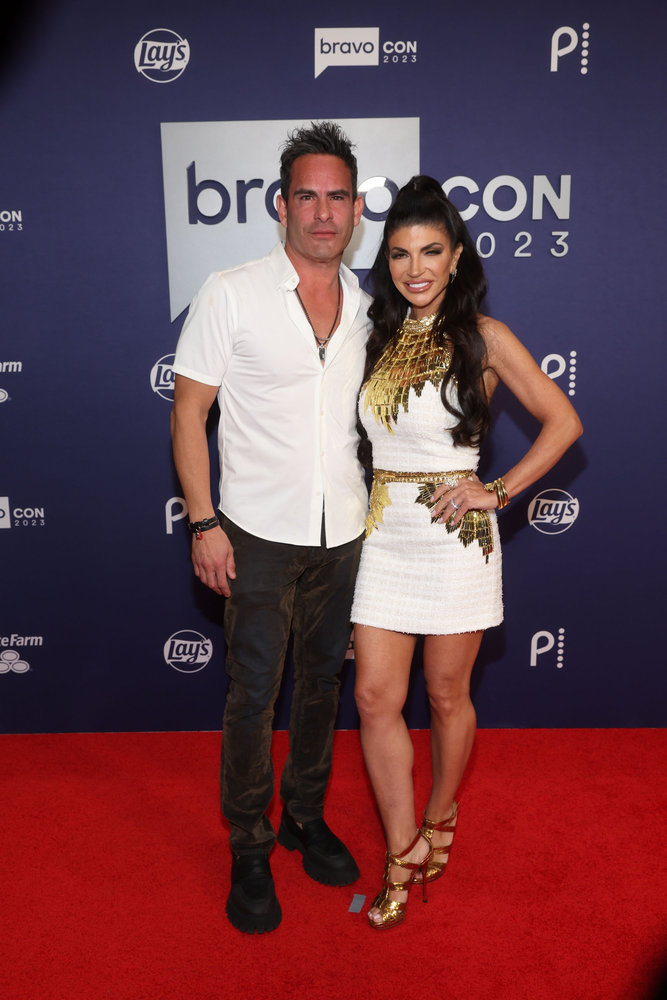 Luis Ruelas and Teresa Giudice at BravoCon 2023. 