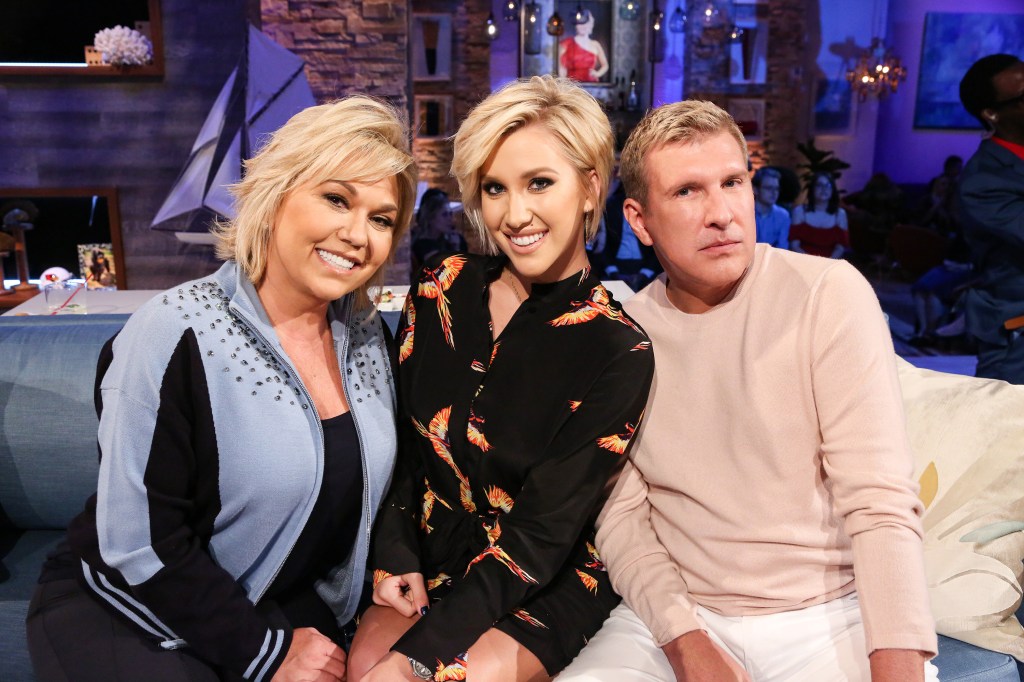 Julie, Savannah, and Todd Chrisley