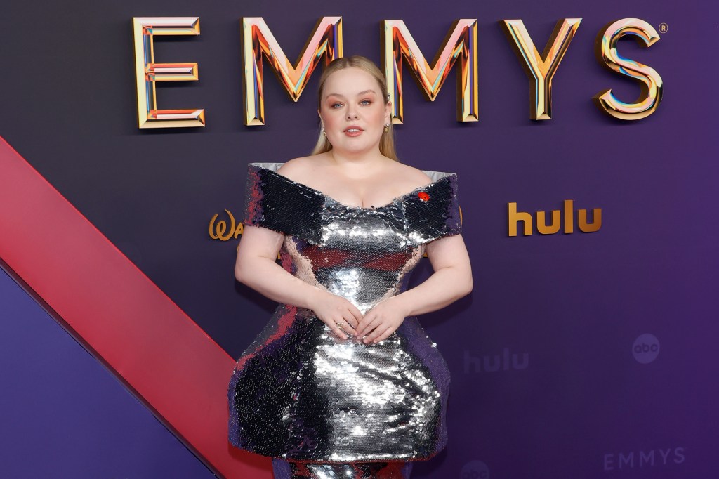 Nicola Coughlan at the Emmys. 