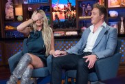 Kim Zolciak and Kroy Biermann on Watch What Happens Live with Andy Cohen