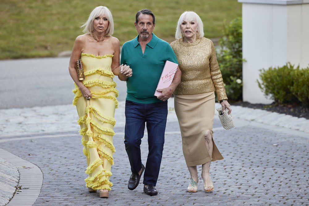 Margaret Josephs, her husband Joe, and her mother filming RHONJ.