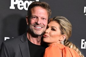 Alexis Bellino loving up on her fiancé John Janssen.