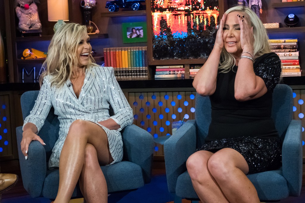 Tamra Judge and Shannon Beador on WWHL.