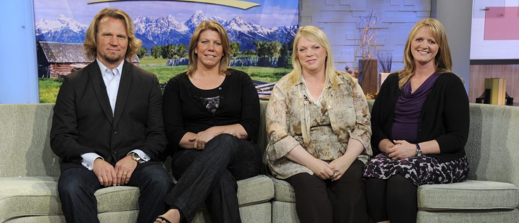 Sister Wives cast on a talk show.