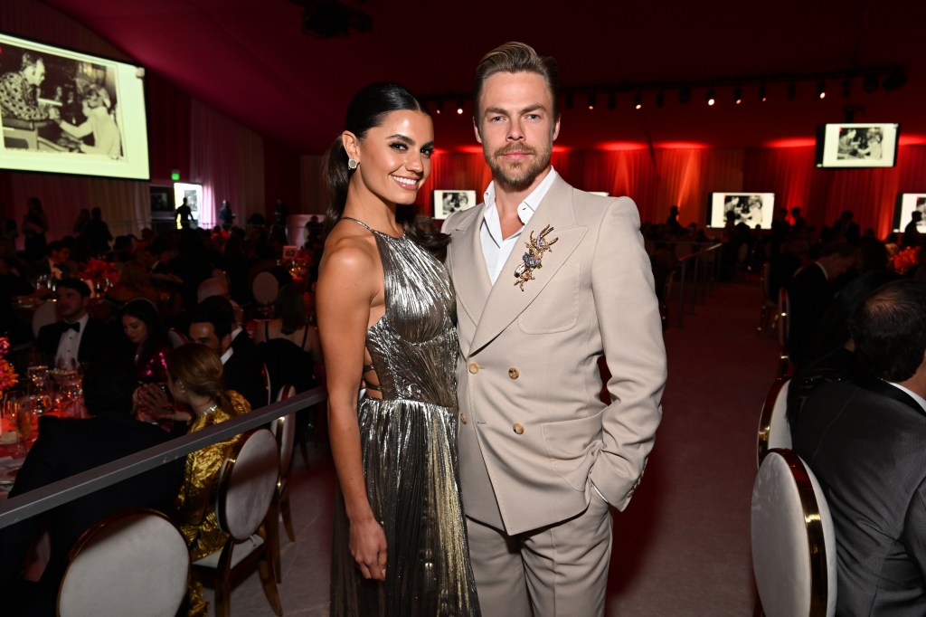 Derek Hough with wife Haley.