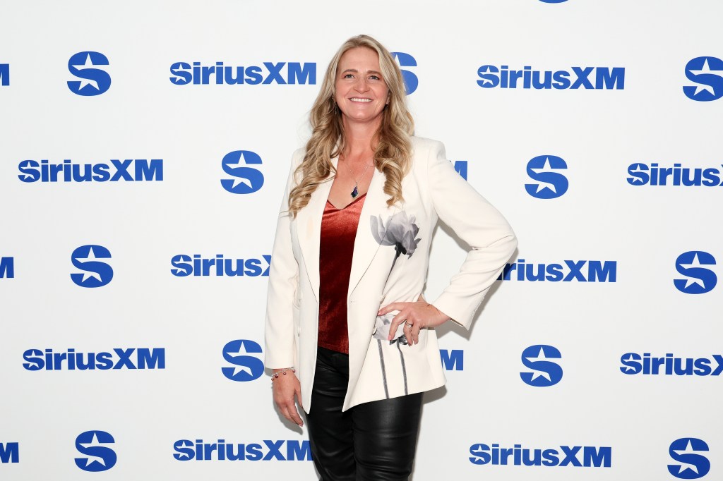 Sister Wives star Christine Brown at a SiriusXM event.