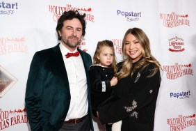 Stassi Schroeder with husband Beau Clark and daughter.