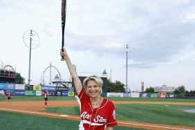 RHONY alum Dorinda Medley at a charity softball game.