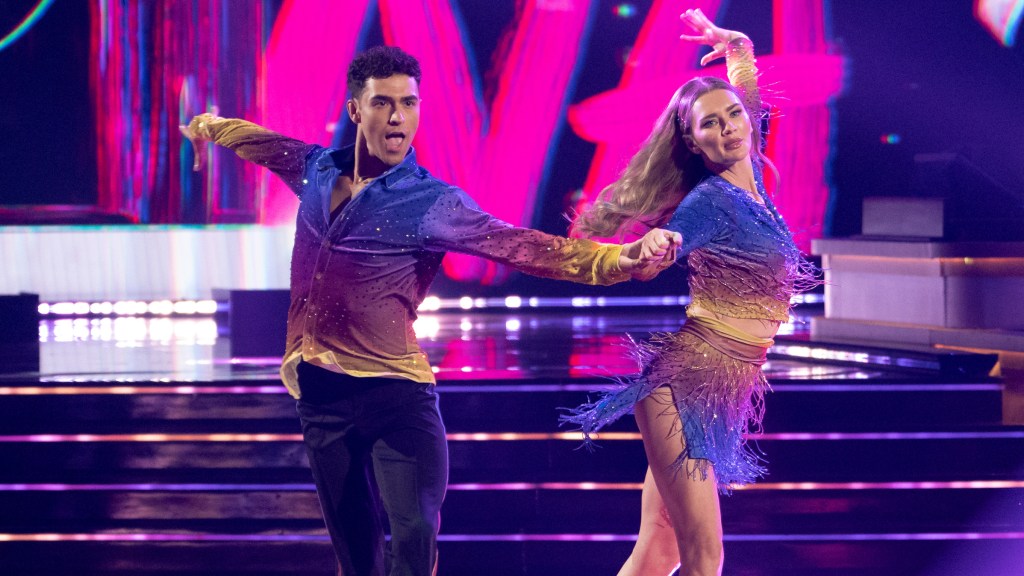 Anna Delvey making an impression during her short time on DWTS.