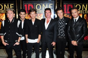 Simon Cowell with One Direction.