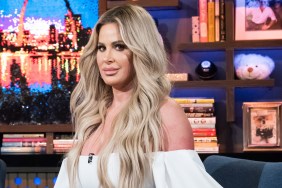 Kim Zolciak looking perplexed on WWHL.