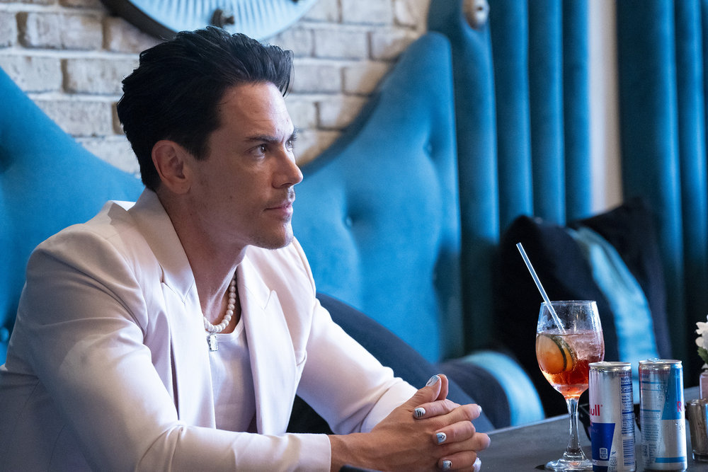 Tom Sandoval filming Vanderpump Rules. 