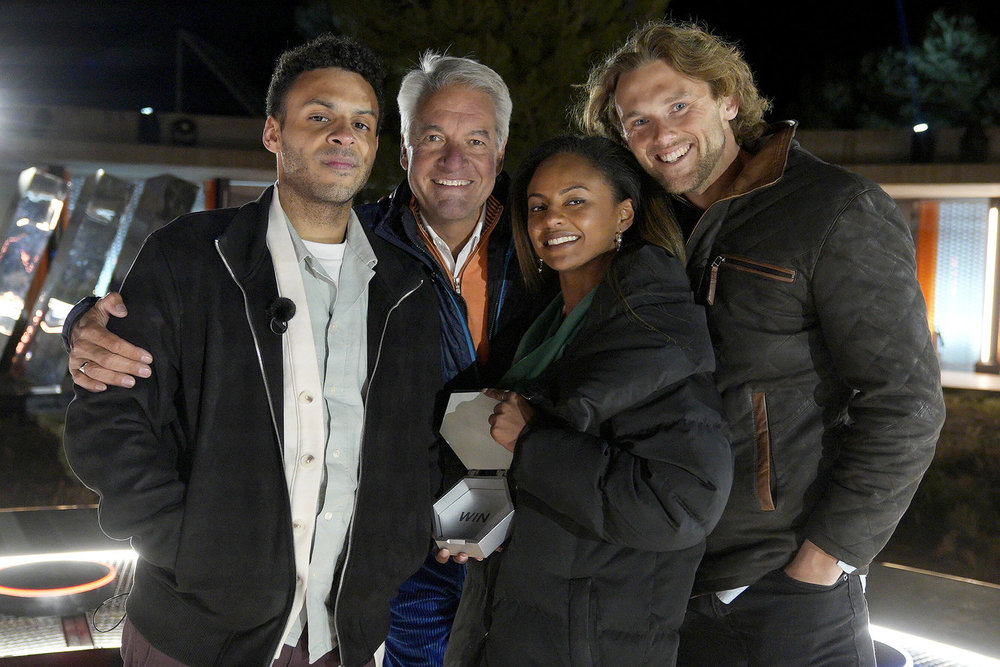 Marcel Cunningham, Andy King, Nina Twine, and Christopher Shulstad during the season finale of The Anonymous 