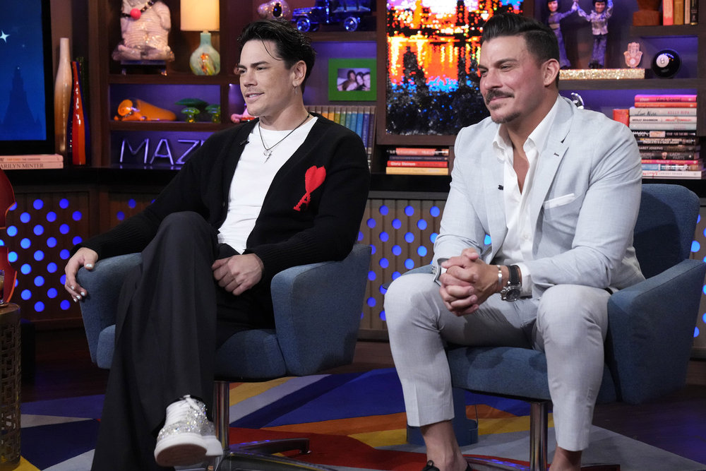 The pride of Pump Rules, Tom Sandoval and Jax Taylor on WWHL