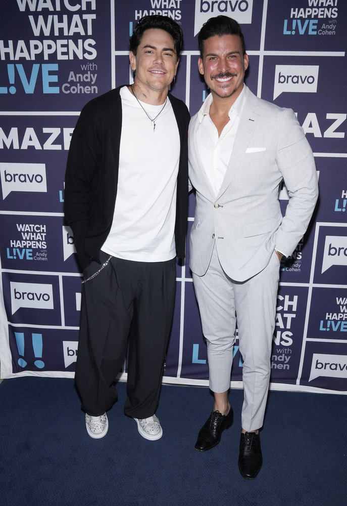 Tom Sandoval and Jax Taylor at WWHL.