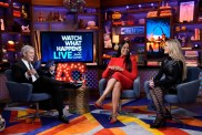 Andy Cohen, Garcelle Beauvais, Dorit Kemsley WWHL