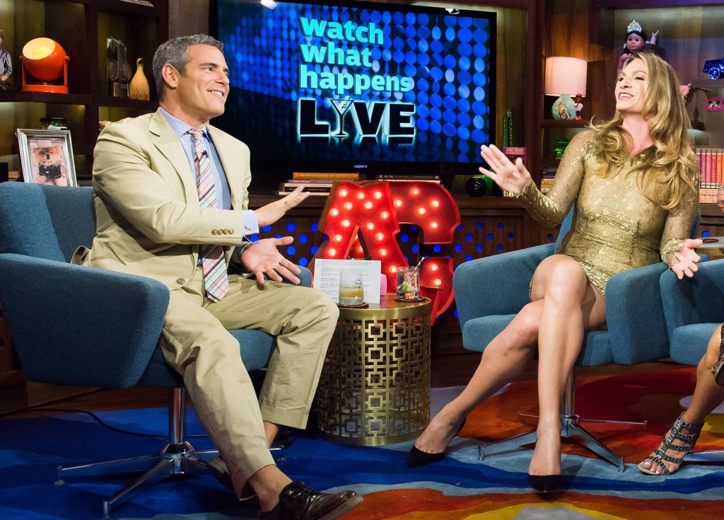 Andy Cohen and RHONY alum Heather Thomson on WWHL.