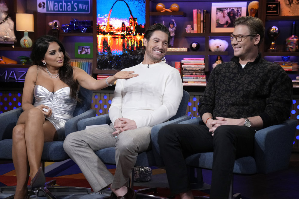 Southern Charm Leva Bonepart, Craig Conover, Austen Kroll on WWHL 