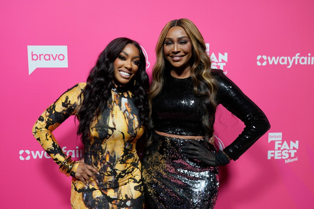 Porsha Williams and Cynthia Bailey at Bravo Fan Fest