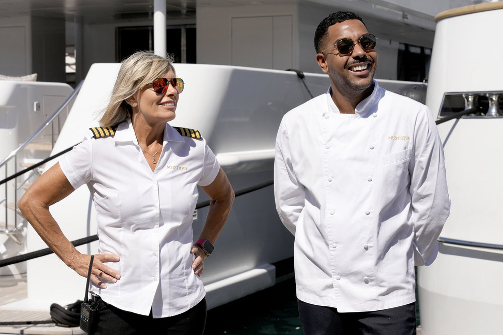 Captain Sandy Yawn and Chef Jono Below Deck Med 