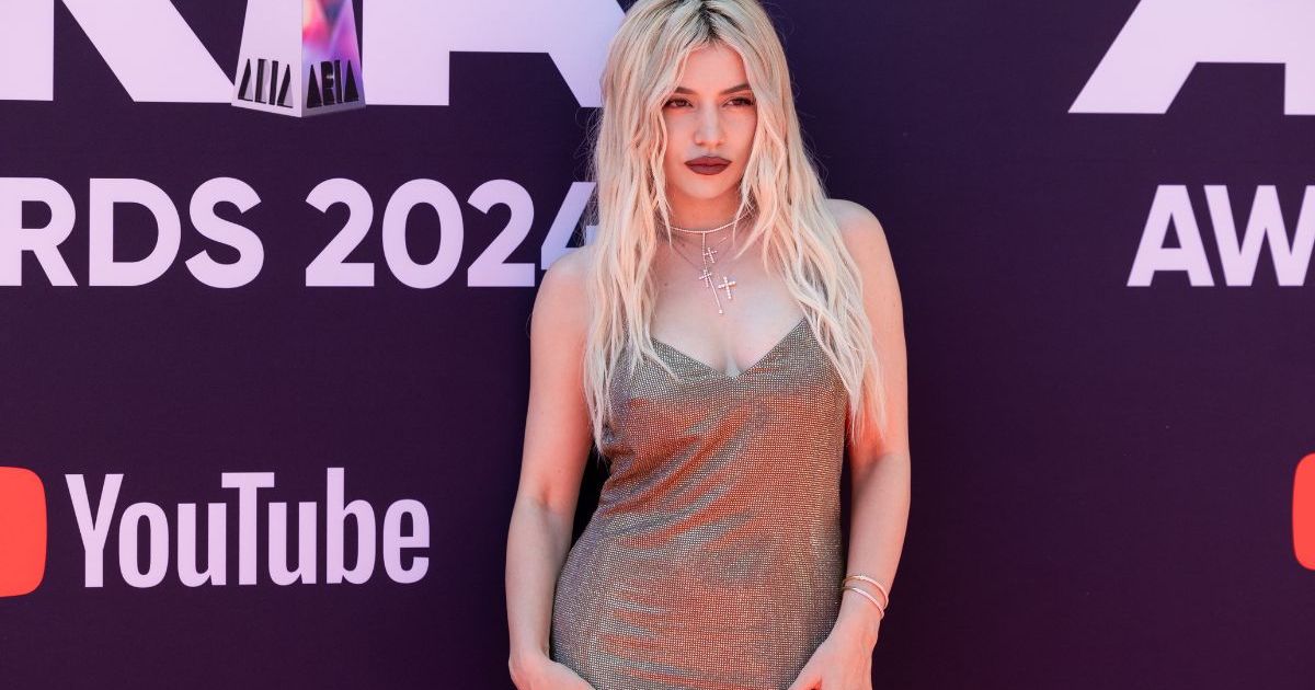 Ava Max Poses in Semi-Sheer Clothing in Sultry Instagram Photo