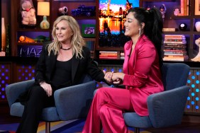 Crystal Kung Minkoff and Kathy Hilton WWHL