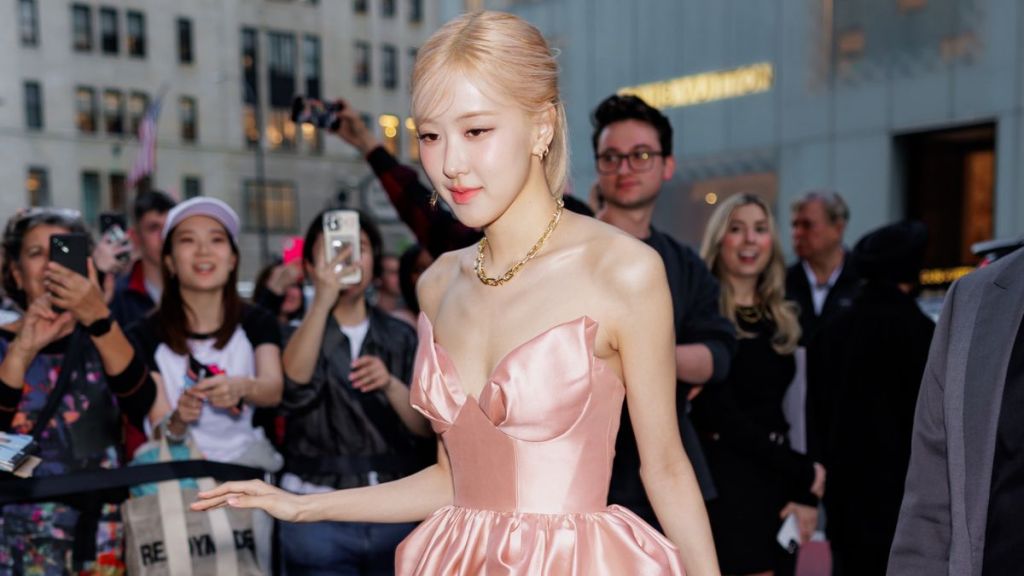 Rosé of Blackpink attends the launch of Tiffany Titan by Pharrell Williams at the Tiffany & Co. Landmark store on May 02, 2024 in New York City.