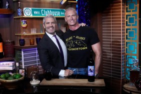 Andy Cohen and John Hill WWHL