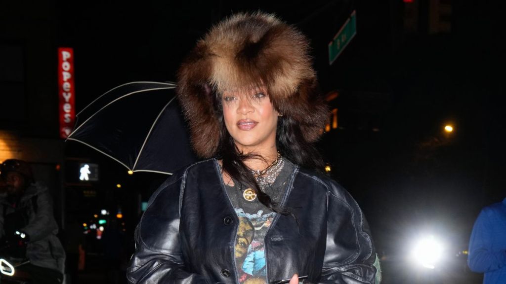 Rihanna is seen on December 29, 2024 in New York City.