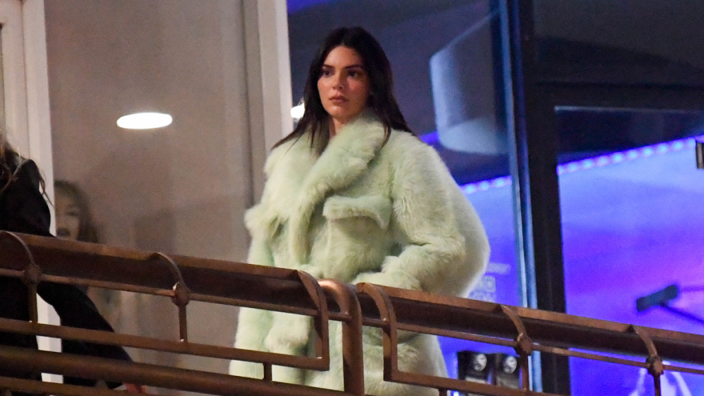 Kendall Jenner is seen leaving Sushi Park on October 27, 2023 in Los Angeles, California.