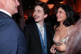 Timothée Chalamet and Kylie Jenner during the 82nd Annual Golden Globes held at The Beverly Hilton on January 05, 2025 in Beverly Hills, California.