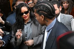 Rihanna is seen arriving at court on February 18, 2025 in Los Angeles, California.